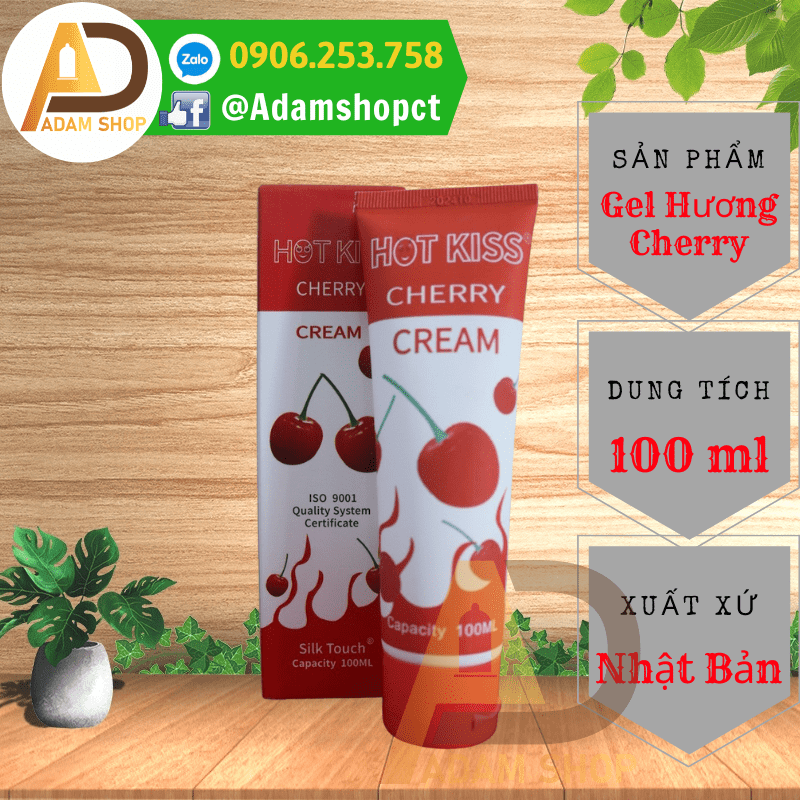 Gel Bôi Trơn Hot Kiss Cherry 100ml (Hương Cherry)