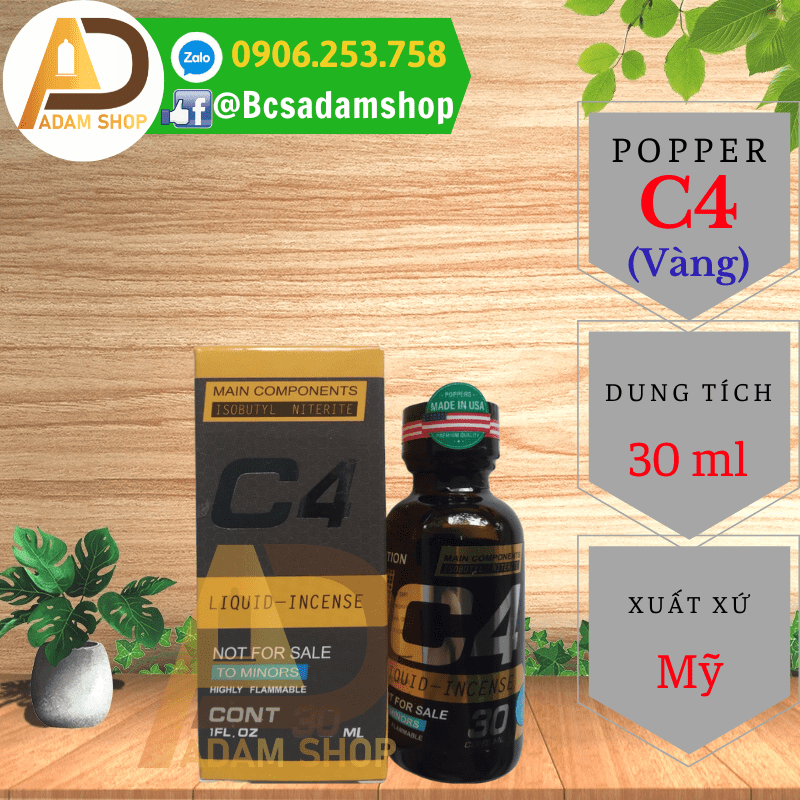 Popper C4 Vàng 30ml Cao Cấp
