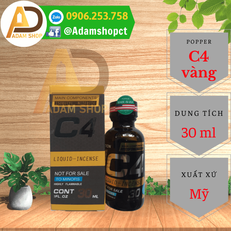 Popper C4 Vàng 30ml Cao Cấp