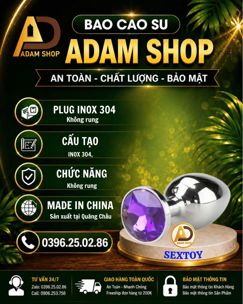 Phích Cắm Hậu Môn Inox (chân tròn)